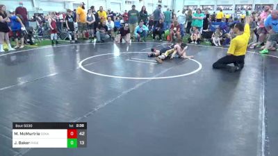 92 lbs Pools - Maxon McMurtrie, Donahue W.A. vs Jacob Baker, Phoenix W.C.