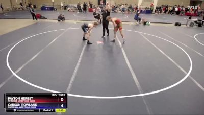 157 lbs Cons. Semi - Payton Herbst, Pinnacle Wrestling Club vs Carson Rowland, Guerrilla Wrestling Club