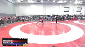 120 lbs 1st Place Match - Aliana Rauter, B&B Training Academy vs Hannah Huza, Hortonville Wrestling