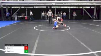 72 lbs Quarterfinal - Lucas Bray, Bison WC vs Sam Cioni, Saratoga