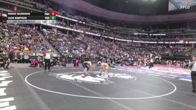 150-5A 1st Place Match - Derek Barrows, Pomona vs Jack Simpson, Ponderosa