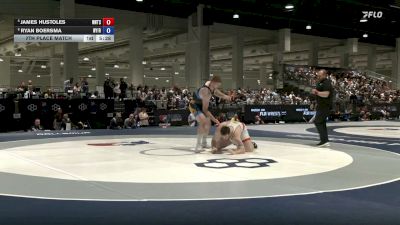 130 kg 7th Place Match - James Hustoles, NMU-National Training Center vs Ryan Boersma, Nyac/IRTC