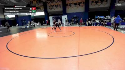 184 lbs Cons. Round 2 - Ryan Weinzen, St. Vincent College vs Nathaniel Johnson, Mount Union