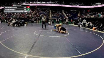 2A 157 lbs Champ. Round 1 - Alex Cazares, North Surry vs Jacob Williams, West Craven High School