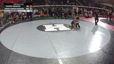 84-88 lbs Quarters - Cooper Hennefer, Idaho vs Dominic Sampaga-Rodrigues, Hawaii