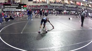 80 lbs Cons. Round 1 - Cooper Spalding, Bayard Wrestling Club vs Greyson Grindstaff, MWC Wrestling Academy