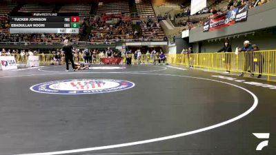 Novice Boys - 58 lbs Champ. Round 1 - Ebadullah Noori, United Wrestling Club vs Tucker Johnson, Fallbrook Wrestling Club