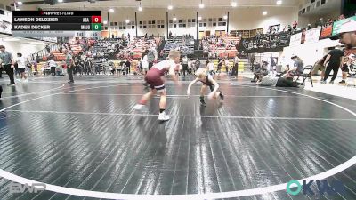 61 lbs Rr Rnd 4 - Lawson DeLozier, Ada Youth Wrestling vs Kaden Decker, Mojo Grappling Academy