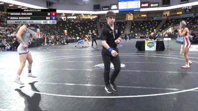 117 lbs Cons. Round 2 - Jenna Beddow, McKendree University vs Tatiana Walker, Sacred Heart