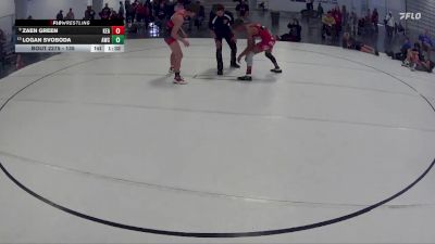 135 lbs Semifinal - Zaen Green, Kearney vs Logan Svoboda, Aurora Wrestling Club