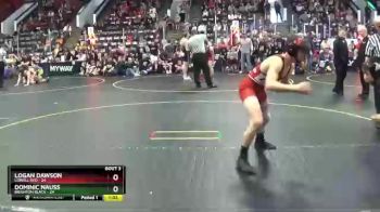 129 lbs Quarterfinals (8 Team) - Dominic Nauss, Brighton Black vs Logan Dawson, Lowell Red