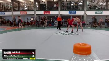 146-160 lbs Quarterfinal - Braxton Tolley, Young Warrior Wrestling Academ vs Gabriel Sarnella, Woodstock