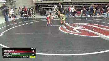 54 lbs Cons. Round 3 - Max Huber, Delta Wrestling Club vs Tyler Manheimer, West Jordan