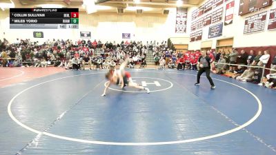 113 lbs Semifinal - Collin Sullivan, Berlin vs Miles Yorio, RHAM