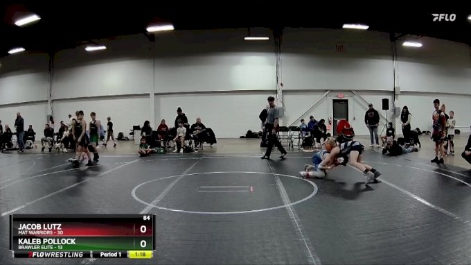 84 lbs Round 1 (4 Team) - Jacob Lutz, Mat Warriors vs Kaleb Pollock ...