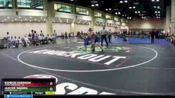 160 lbs Round 4 (10 Team) - Hunter Wagers, Warrior Elite vs Kamdon Harrison, Alpha Wrestling