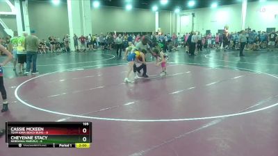 105 lbs Round 5 (8 Team) - Cheyenne Stacy, Nebraska Marvels vs Cassie Mckeen, Team Iowa Beach Bums