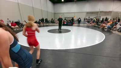 101 lbs Round 9 (10 Team) - Lylah Adams, Ohio Red vs Addison Hunt, Texas Blue