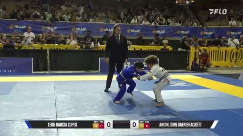 Andin John Daen Brackett vs Leon Garcia Lopes 2026 Pan Kids Jiu-Jitsu IBJJF Championship