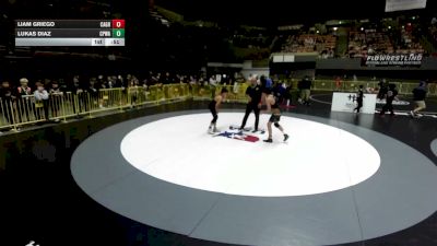 105 lbs Cons. Sub-rd Of 16 - Lukas Diaz, College Prep Wrestling Academy vs Liam Griego, California Grapplers