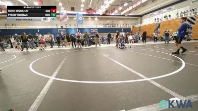 64-67 lbs Semifinal - Noah Muskrat, Harrah vs Tyler Thomas, Choctaw Ironman