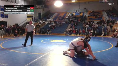 215 lbs 1st Place Match - Ayden Underwood, Douglas vs Moses Lopez, Torrington