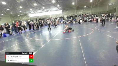 90 lbs 1st Place Match - Wallace King, Wasatch Wrestling Club vs Dace Darlington, Star Valley Wrestling Club