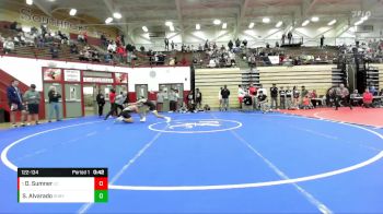 122-134 lbs 3rd Place Match - Dominic Sumner, Lawrence Central vs Saul Alvarado, Shelbyville