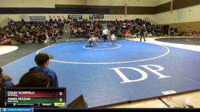 113 lbs Cons. Round 2 - Owen McLean, Deer Park vs Colby Scarpelli, Riverside