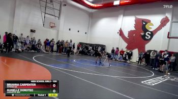 100 lbs Quarterfinal - Brianna Carpenter, Intense WC vs Guiselle Doroteo, Lafayette Jeff