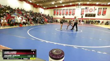 157 lbs Champ. Round 3 - Zachary Hudlow, Palomar College vs James Juarez, Bakersfield College
