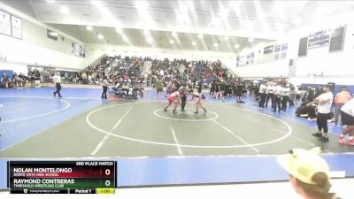 120 lbs 3rd Place Match - Raymond Contreras, Threshold Wrestling Club vs Nolan Montelongo, Norte Vista High School