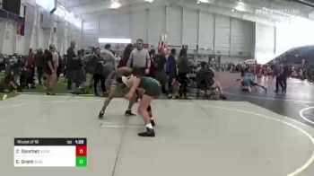 116 lbs Round Of 16 - Zaydin Sanchez, Roughriders vs Ernest Grant, Rebel WC