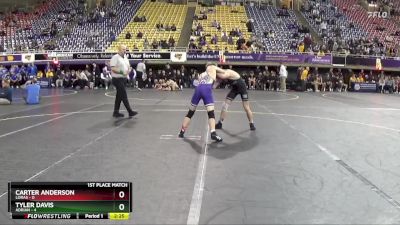 133 lbs Finals (2 Team) - Tyler Davis, Adrian vs Carter Anderson, Loras