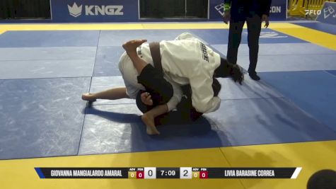 Livia Barasine Correa vs Giovanna Mangialardo Amaral 2026 Pan Jiu Jitsu IBJJF Championship