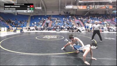 127 lbs Semifinal - Freddy Bachmann, Faith Christian Acad. vs Zane Crouse, Bishop McDevitt