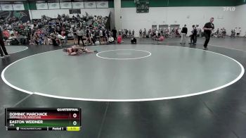 100 lbs Quarterfinal - Easton Weidner, 2TG vs Dominic Marchack, Eierman Elite Wrestling