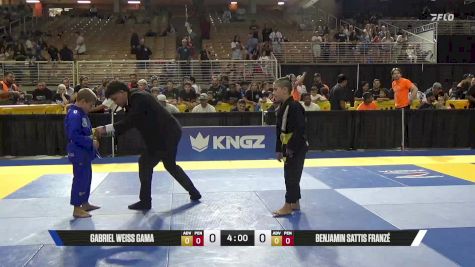 Benjamin Sattis Franzé vs Gabriel Weiss Gama 2025 Pan Kids Jiu-Jitsu IBJJF Championship