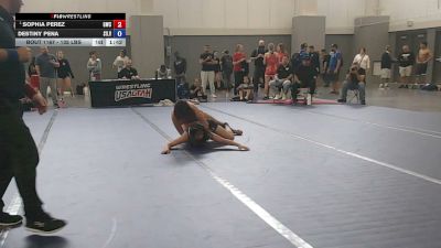 135 lbs Quarters - Sophia Perez, Grindhouse Wrestling Club vs Destiny Pena, Silverback