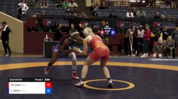 76 lbs Quarterfinal - Brooklyn Hays, Minnesota Gold Wrestling Club vs Love Daley, Beat The Streets New England - Boston