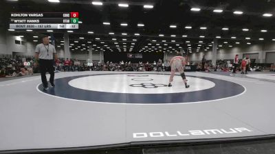 157 lbs Cons. Sub-rd Of 32 - Kohlton Vargas, Christian Brothers High School Wrestling vs Wyatt Hanks, Utah