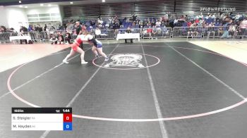 160 lbs Round Of 16 - Stella Steigler, PA vs Maddie Hayden, MI