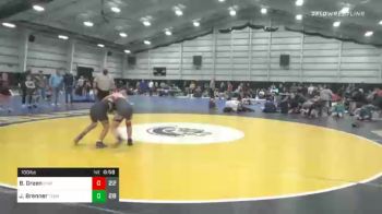 100 lbs Prelims - Bo Green, Grindhouse Wrestling vs Jackson Brenner, Teknique ES