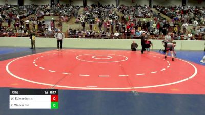 73 lbs Consi Of 4 - Worth Edwards, Social Circle USA Takedown vs Kix Walker, The Storm Wrestling Center