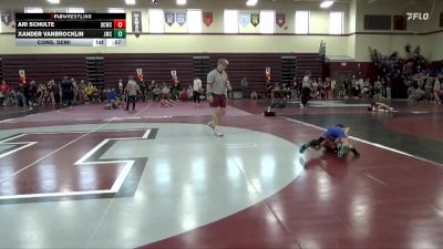 PW-9 lbs Cons. Semi - Ari Schulte, Delaware County Wrestling Club vs Xander Vanbrocklin, Jesup Mat Club