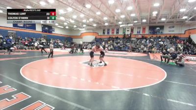 285 lbs Champ. Round 1 - Colton O`Hern, Buena Vista vs Thomas Lunt, John Carroll University