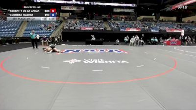 138 lbs 5th Place Match - Serenity De La Garza, Missouri Valley vs 3 Jordan Suarez, Wayland Baptist