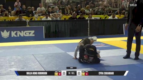 Cyra Eskandari vs Malia Hong Robinson 2025 Pan Kids Jiu-Jitsu IBJJF Championship