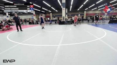175 lbs 3rd Place - James Walden, X-CLUSIVE Wrestling vs Tucker Simmons, Spring Klein Wrestling Club