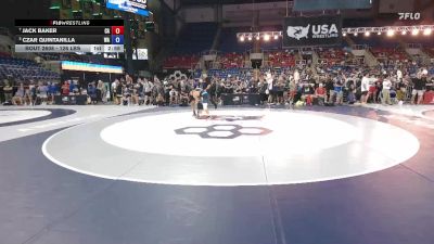 126 lbs 5th Place Match - Jack Baker, CA vs Czar Quintanilla, WA